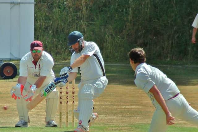 Meltons Hugo Gibbs bowls to Marko century-maker Mark Hudson EMN-180718-114021002
