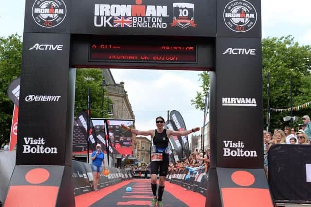 Bex crosses the line to take the UK age group title EMN-180718-120756002