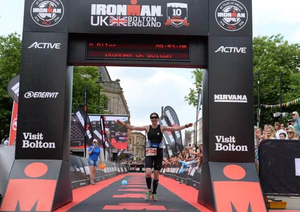 Bex crosses the line to take the UK age group title EMN-180718-120756002