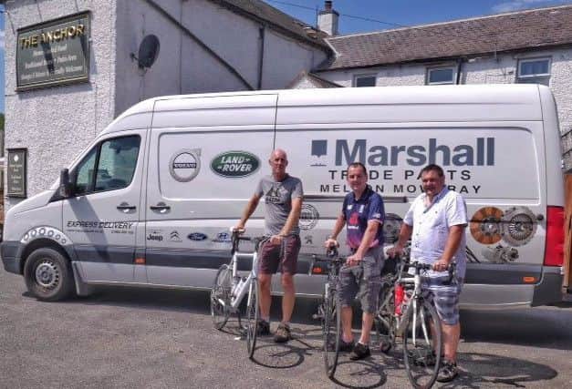 Back at The Anchor (Left to right): Martyn Woolliscroft, Paul Cousin and Andrew Norwood PHOTO: Supplied