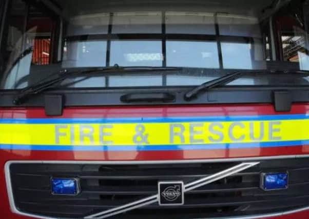 Firefighters released a woman following the collision