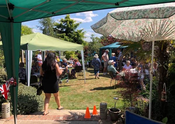 Fun in the sun for visitors to Mr and Mrs Tipper's Melton garden PHOTO: Supplied