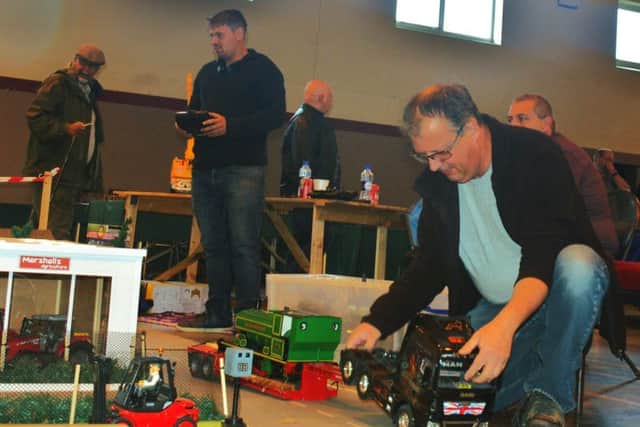 Remote control trucks were a big attraction indoors PHOTO: Tim Williams