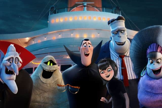 Vlad (voiced by Mel Brooks), Murray the Mummy (Keegan-Michael Key), Invisible Man (David Spade), Dracula (Adam Sandler), Mavis (Selena Gomez), Frank (Kevin James) and Eunice (Fran Drescher) PHOTO: PA Photo/Sony Pictures Animation