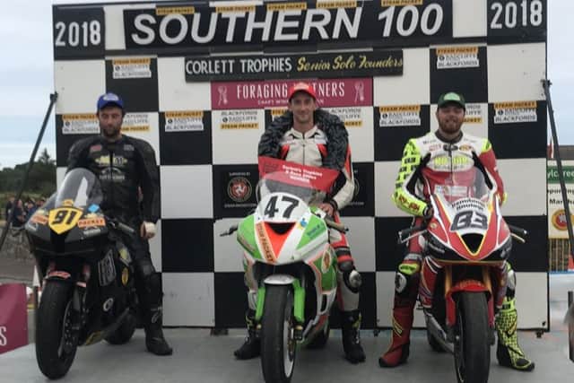 A moment on the podium for Ben Shuttlewood (right) EMN-180726-145525002