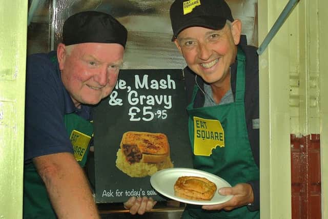 Pie and mash from Steve Harris and Alex Joll of Eat Square PHOTO: Tim Williams