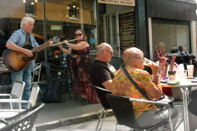 Paddy McCullough and Clare Johnson at 54a King Street Cafe PHOTO: Tim Williams