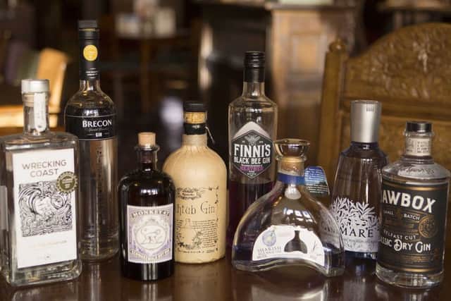 Some of the gins on offer during the festival (August 17 to 27) PHOTO: Supplied