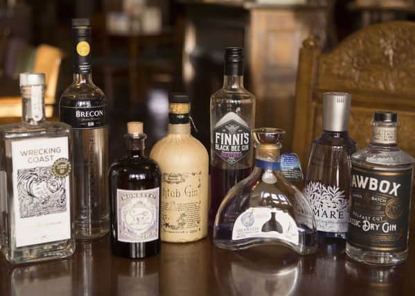 Some of the gins on offer during the festival (August 17 to 27) PHOTO: Supplied