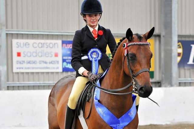Danni Waterman and her horse Pendley Countryman qualified at Vale View last yearand went on to become Search for a Star Horse of the Year Show champions EMN-180208-113154002