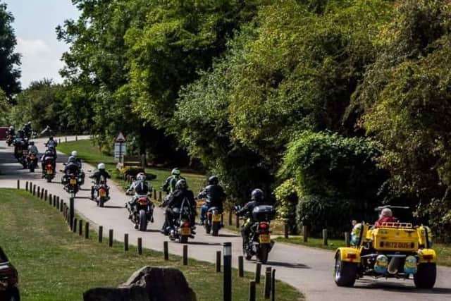 Motorcyclists head off in the fourth Road to Recovery (R2R) Rideout from Eye Kettleby Lakes to Wistow EMN-180608-104841001