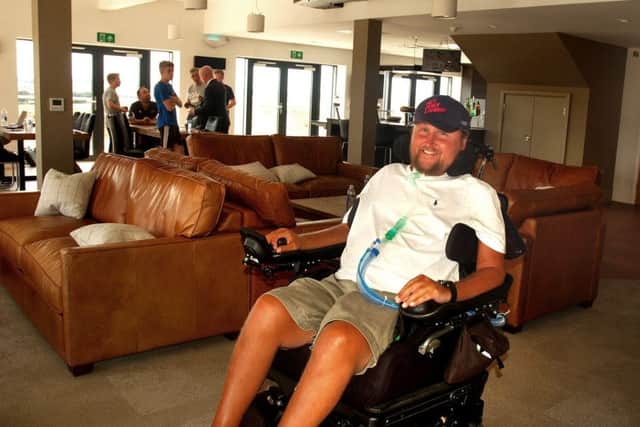 Matt Hampson in the lounge area at the Get Busy Living centre at Burrough-on-th-Hill EMN-180608-115204001
