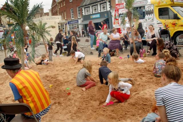 The seaside comes to Melton's Market Place PHOTO: Tim Williams