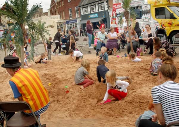 The seaside comes to Melton's Market Place PHOTO: Tim Williams