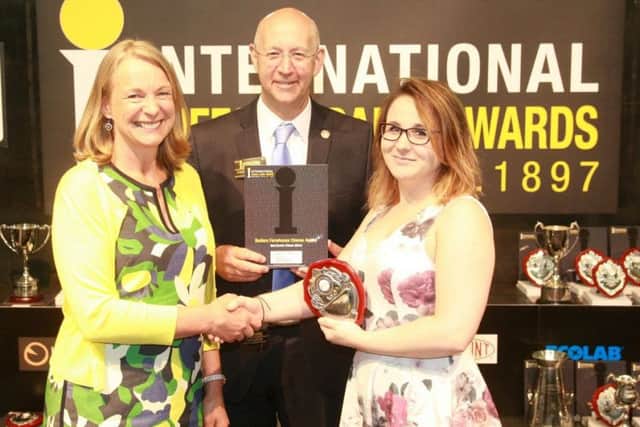 Magda Koniecko receiving her award PHOTO: Supplied