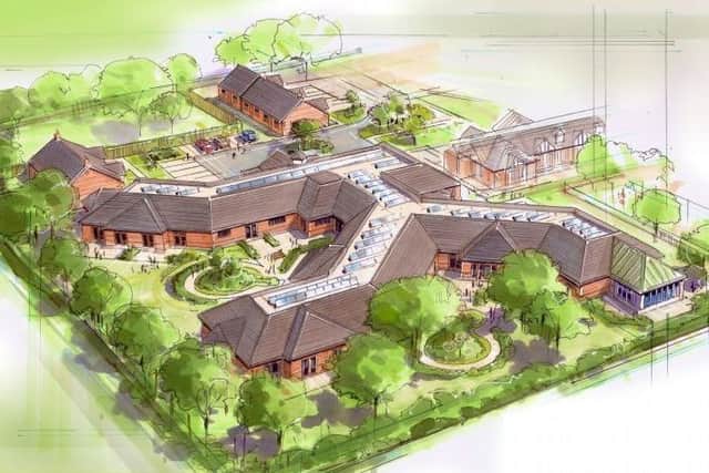 A visual image of what a planned major extension at Scalford Court Care Home will look like if planning permission is approved EMN-180814-135908001