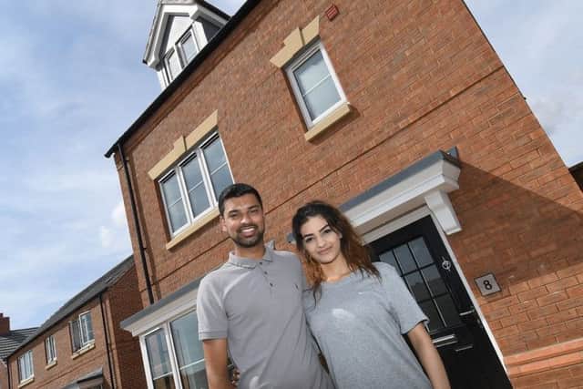 Davina and Liam Patel outside their Wainwright home PHOTO: Supplied
