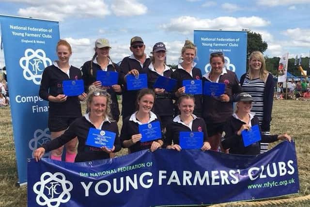 Meltons national silver medal winners - Ellen Machin, Jane Riley, Izzy Machin, Emma Haywood, Chloe Rosser, Ellis Nicholls, Olivia Burfoot, Olivia Parry, Penny Mee EMN-180822-093836002
