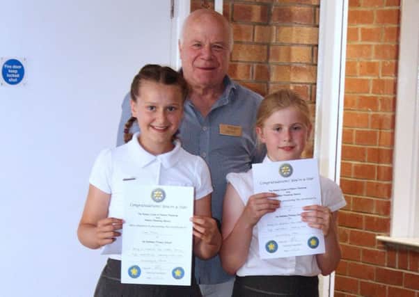 The recipients of a Rotary Star Award at Ab Kettleby Primary School with Rotarian Tony Pick PHOTO: Supplied