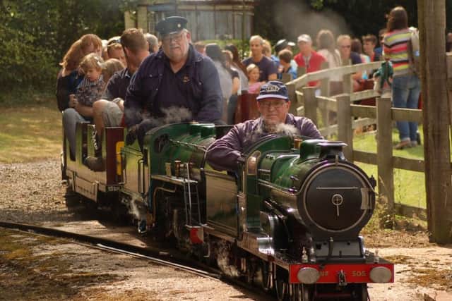 All aboard for a ride round the estate PHOTO: Tim Williams
