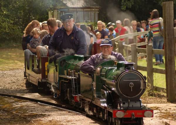 All aboard for a ride round the estate PHOTO: Tim Williams