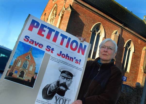 Frances Levett who has joined forces with other worshippers in a campaign to save St John the Baptist Roman Catholic Church in Melton from closure EMN-180828-122122001