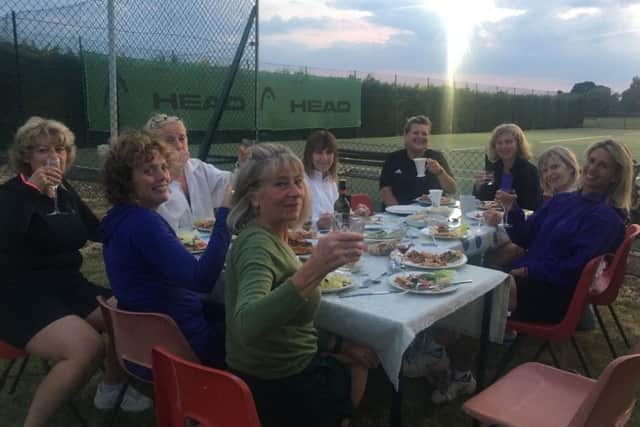 Belvoir Vale Tennis Clubs ladies team mark their promotion with an al fresco celebration EMN-180828-125618002