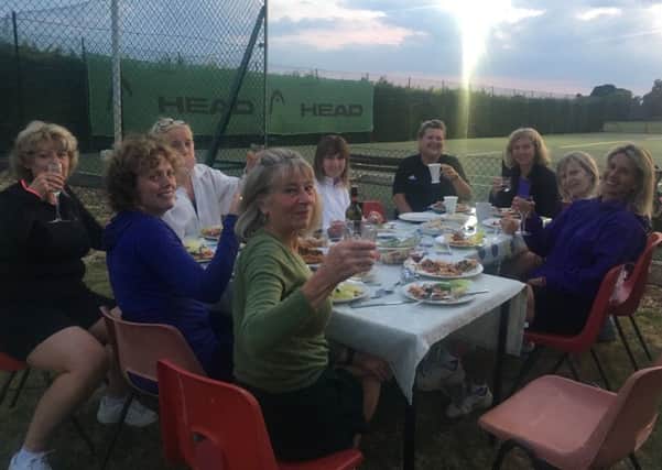 Belvoir Vale Tennis Clubs ladies team mark their promotion with an al fresco celebration EMN-180828-125618002