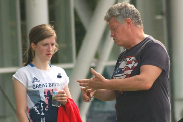 Sophie Hahn has racked up a hatful of international titles with coaches Joe McDonnell (pictured) and Sam Heathcote EMN-180829-120407002