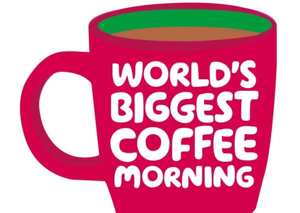 World's Biggest Coffee Morning for Macmillan takes place on September 28 PHOTO: Supplied