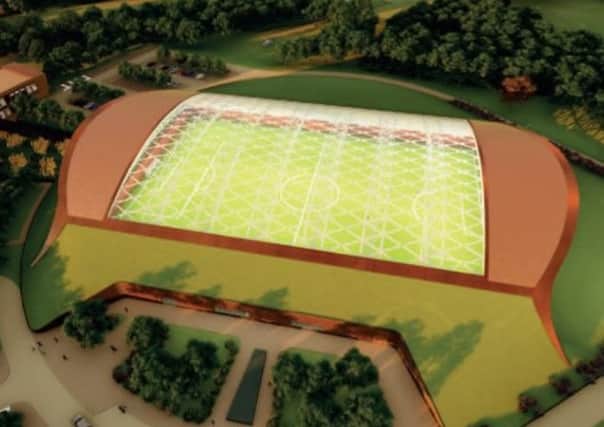An artist's impression of the proposed new indoor pitch at Leicester City FC's planned new training ground near Seagrave EMN-180829-102419001