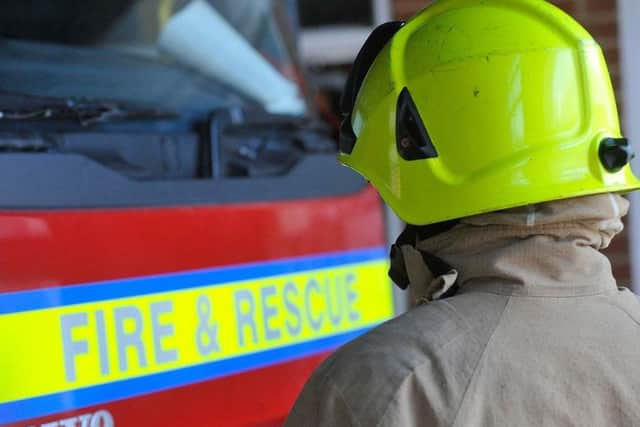 Fire service stock photo