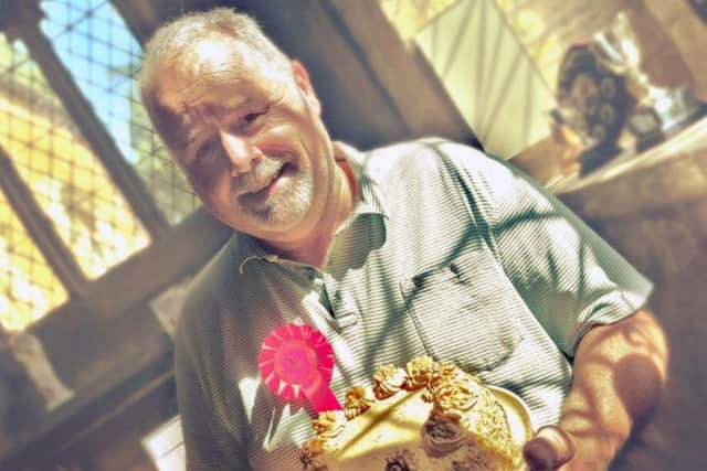Paul Woods scooped first place in the men's Best Cake in the Village
competition PHOTO: Tim Williams