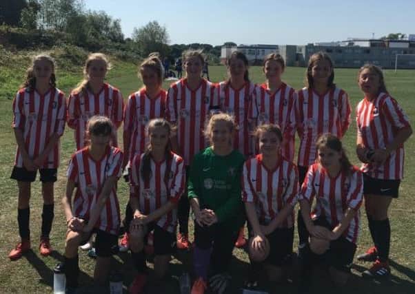 Mowbray Rangers under 14s girls are one of the club's 16 teams