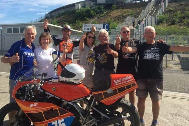 Ant Hart celebrates with hius team.
