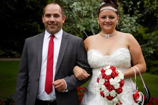 Gareth Morgan, who was killed in a road collision near Asfordby, pictured with his sister Natalie Holt on the day he gave her away at her wedding EMN-180918-115346001