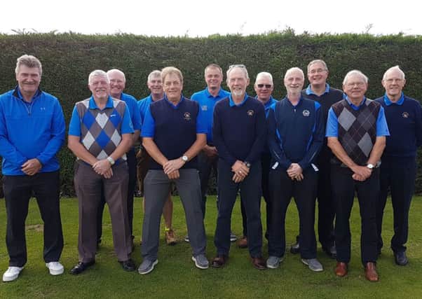 Melton Golf Club's C team line up before their home clash with Kibworth EMN-180918-162316002