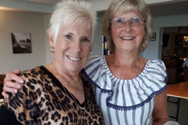 Melton Golf Club lady president Bettyne Norton with winner Denise Waldron EMN-180918-162518002