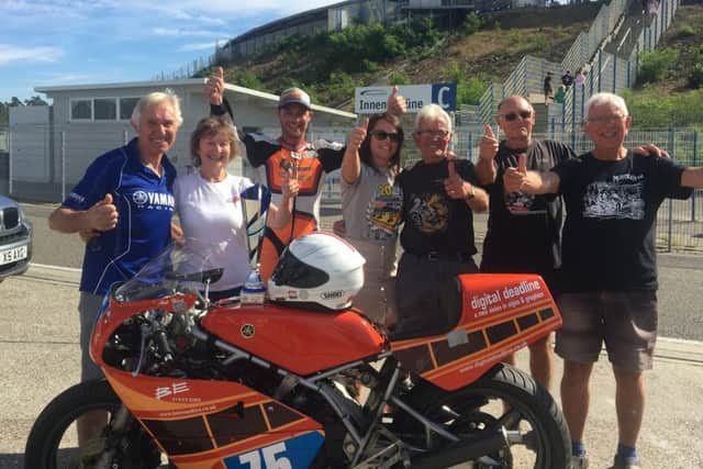 Ant Hart celebrates with hius team.