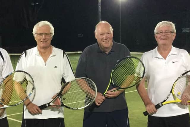 Doug Hacking and Jeremy Siddall (left) who beat Steve Plaistow and Joe Cunningham to become mens veterans champions EMN-180925-130847002