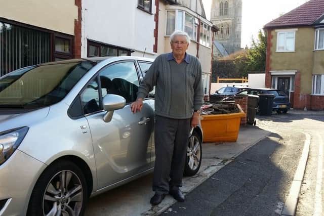 Colin Way outside his home in Elms Road, Melton, where he was served with a ticket for parking on his own driveway EMN-180925-124044001