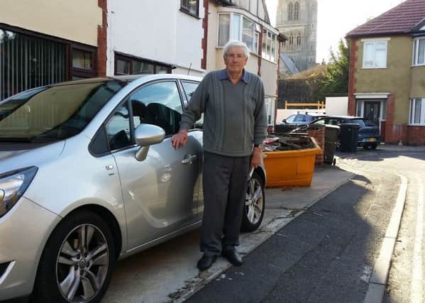 Colin Way outside his home in Elms Road, Melton, where he was served with a ticket for parking on his own driveway EMN-180925-124044001