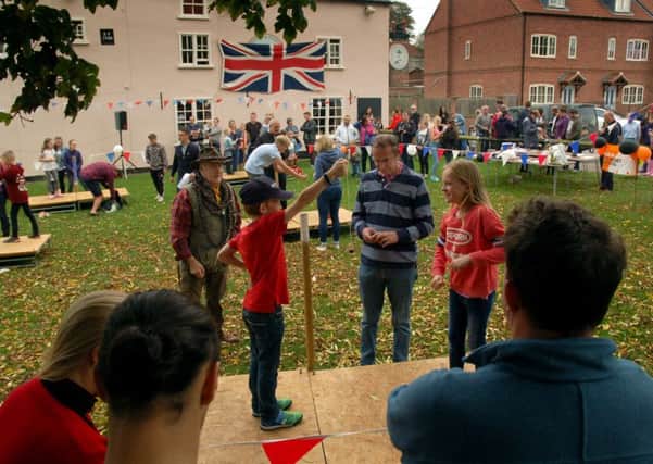 Conker championships time at Long Clawson PHOTO: Tim Williams
