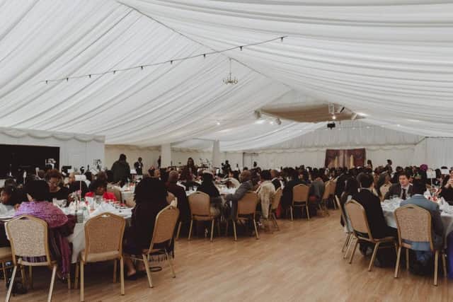 The wedding reception at Scalford Hall Hotel for Dr Gyles and Vanetta Morrison.
PHOTO Megan Wilson EMN-180926-121818001