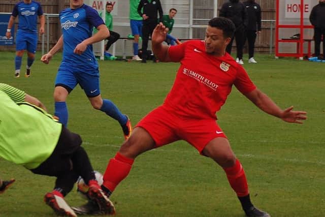 Kadeem Price took his chance to impress with two goals on his first start of the season EMN-180927-142026002