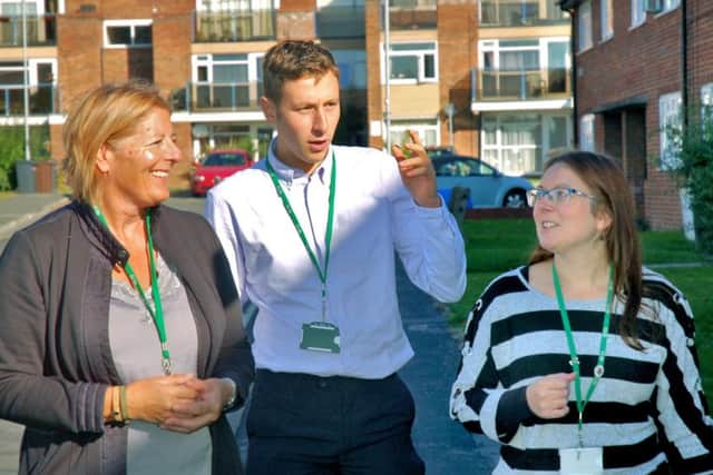 Melton Council neighbourhood support officer Susan Oakes (left), Ross Levy and Lucie Browne EMN-180928-151556001