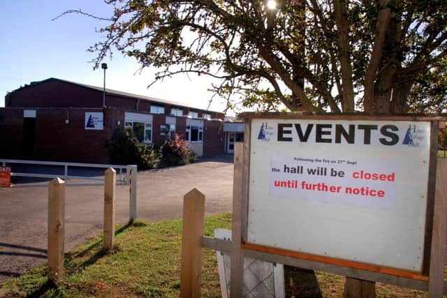 Hose village hall, which is likely to be closed for six months following a fire EMN-180110-110919001