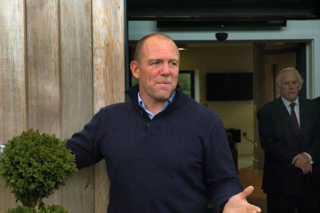 Former England rugby skipper Mike Tindall at the official opening of the Get Busy Living centre at Burrough on the Hill EMN-180210-172401001