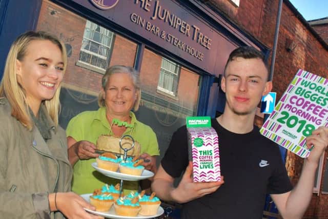 The Juniper Tree owner Mandy Watchorn with staff Macie Pick and Josh Miller PHOTO: Tim Williams