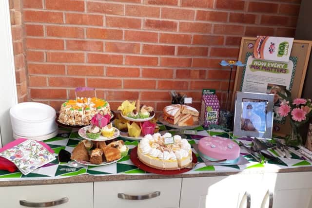 The cakes at Jackie Wakefield's home coffee morning PHOTO: Supplied